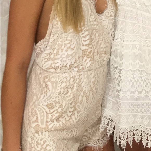 White Lace Romper - Picture 4 of 4